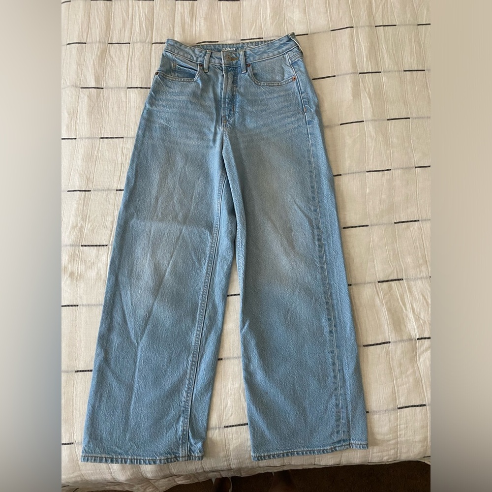 Old Navy high rise Wide Leg Denim size 0
